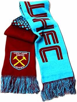 WEST HAM UNITED ウェストハム　マフラー Amazon.co.jp: チームマフラー 公式ウエストハムユナイテッド